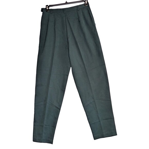 Lizsport Womens Dark Green Pants Size 14 - Stylish & Comfortable with Classic Fi - Picture 5 of 6